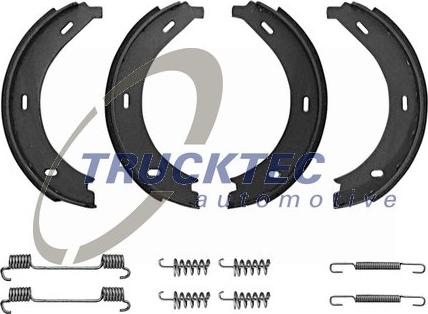 Trucktec Automotive 02.35.046 - Комплект спирачна челюст, ръчна спирачка vvparts.bg