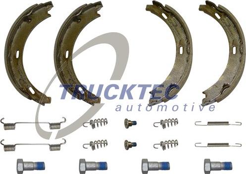 Trucktec Automotive 02.35.008 - Комплект спирачна челюст, ръчна спирачка vvparts.bg