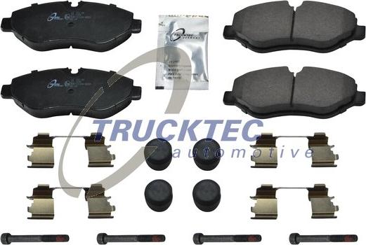 Trucktec Automotive 02.35.196 - Комплект спирачно феродо, дискови спирачки vvparts.bg