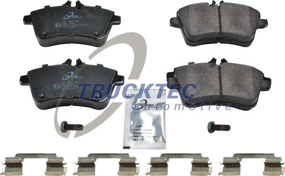 Trucktec Automotive 02.35.149 - Комплект спирачно феродо, дискови спирачки vvparts.bg