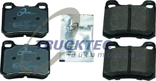 Trucktec Automotive 02.35.143 - Комплект спирачно феродо, дискови спирачки vvparts.bg
