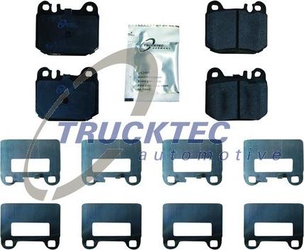 Trucktec Automotive 02.35.142 - Комплект спирачно феродо, дискови спирачки vvparts.bg