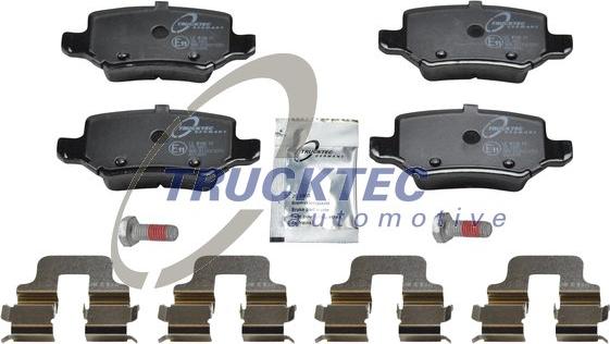 Trucktec Automotive 02.35.147 - Комплект спирачно феродо, дискови спирачки vvparts.bg