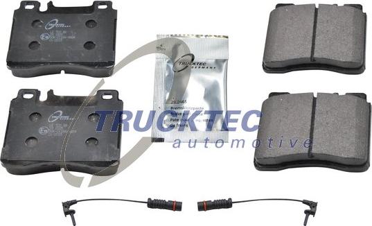 Trucktec Automotive 02.35.152 - Комплект спирачно феродо, дискови спирачки vvparts.bg