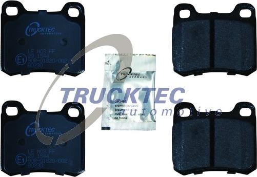 Trucktec Automotive 02.35.100 - Комплект спирачно феродо, дискови спирачки vvparts.bg