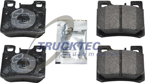 Trucktec Automotive 02.35.103 - Комплект спирачно феродо, дискови спирачки vvparts.bg