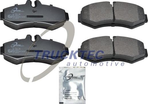 Trucktec Automotive 02.35.117 - Комплект спирачно феродо, дискови спирачки vvparts.bg