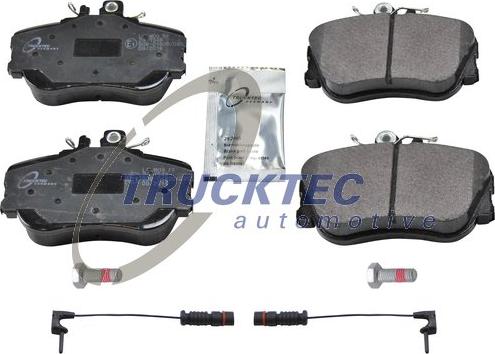 Trucktec Automotive 02.35.128 - Комплект спирачно феродо, дискови спирачки vvparts.bg