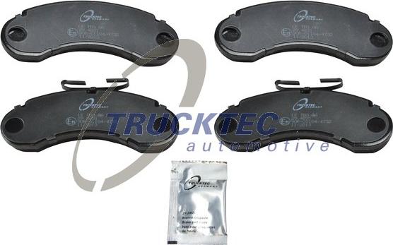 Trucktec Automotive 02.35.302 - Комплект спирачно феродо, дискови спирачки vvparts.bg