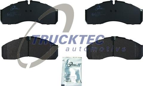 Trucktec Automotive 02.35.242 - Комплект спирачно феродо, дискови спирачки vvparts.bg