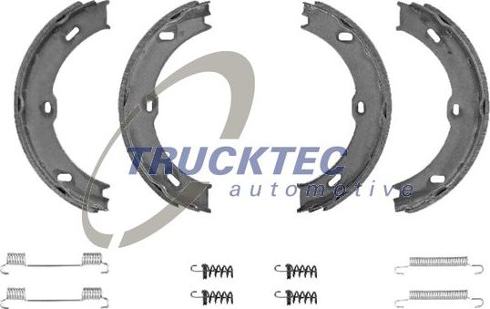 Trucktec Automotive 02.35.205 - Комплект спирачна челюст, ръчна спирачка vvparts.bg