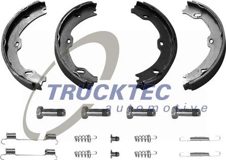 Trucktec Automotive 02.35.206 - Комплект спирачна челюст, ръчна спирачка vvparts.bg