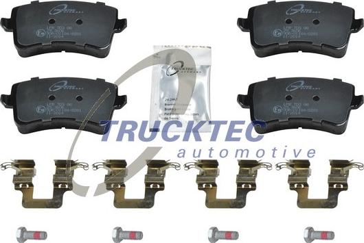 Trucktec Automotive 07.35.191 - Комплект спирачно феродо, дискови спирачки vvparts.bg