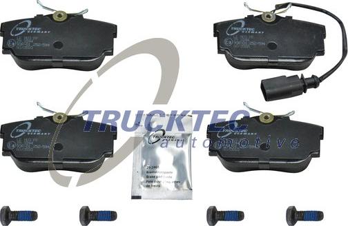 Trucktec Automotive 07.35.142 - Комплект спирачно феродо, дискови спирачки vvparts.bg