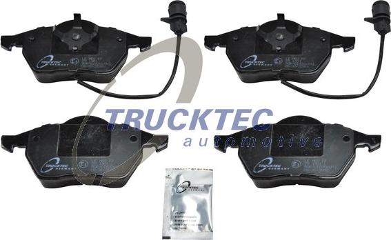 Trucktec Automotive 07.35.109 - Комплект спирачно феродо, дискови спирачки vvparts.bg