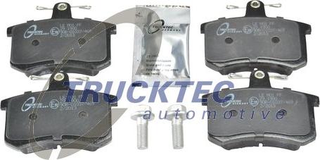Trucktec Automotive 07.35.108 - Комплект спирачно феродо, дискови спирачки vvparts.bg