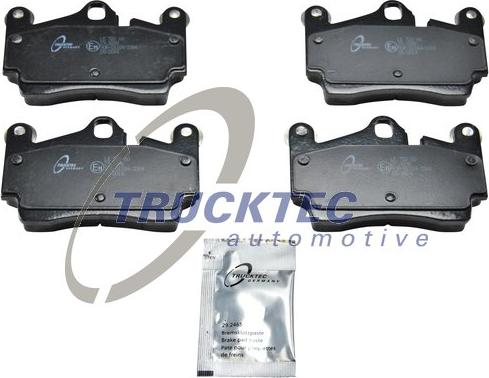 Trucktec Automotive 07.35.111 - Комплект спирачно феродо, дискови спирачки vvparts.bg