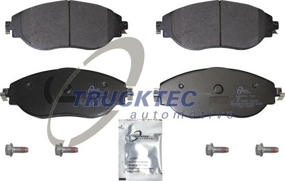 Trucktec Automotive 07.35.330 - Комплект спирачно феродо, дискови спирачки vvparts.bg