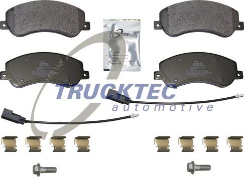 Trucktec Automotive 07.35.328 - Комплект спирачно феродо, дискови спирачки vvparts.bg