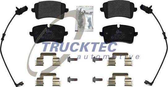 Trucktec Automotive 07.35.290 - Комплект спирачно феродо, дискови спирачки vvparts.bg