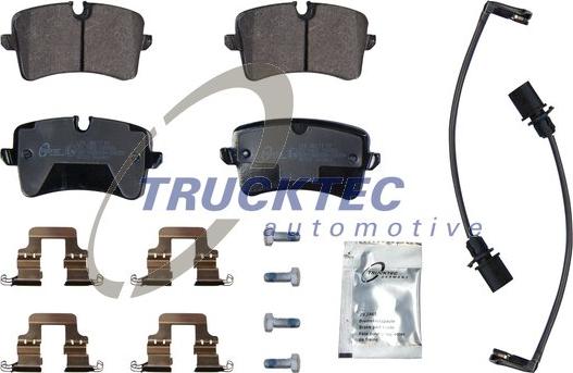 Trucktec Automotive 07.35.260 - Комплект спирачно феродо, дискови спирачки vvparts.bg