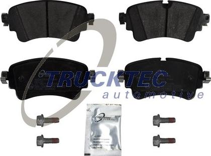 Trucktec Automotive 07.35.285 - Комплект спирачно феродо, дискови спирачки vvparts.bg