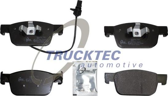 Trucktec Automotive 07.35.286 - Комплект спирачно феродо, дискови спирачки vvparts.bg