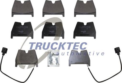 Trucktec Automotive 07.35.287 - Комплект спирачно феродо, дискови спирачки vvparts.bg