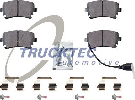 Trucktec Automotive 07.35.239 - Комплект спирачно феродо, дискови спирачки vvparts.bg