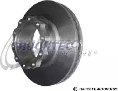Trucktec Automotive 14.35.008 - Спирачен диск vvparts.bg