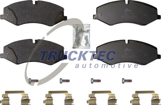 Trucktec Automotive 22.35.117 - Комплект спирачно феродо, дискови спирачки vvparts.bg