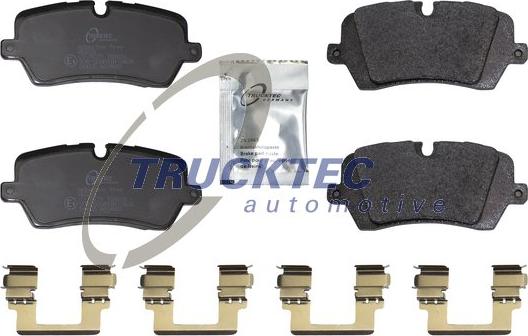 Trucktec Automotive 22.35.124 - Комплект спирачно феродо, дискови спирачки vvparts.bg