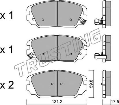 Trusting 902.0 - Комплект принадлежности, спирани челюсти vvparts.bg