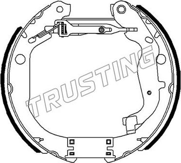 Trusting 6491 - Комплект спирачна челюст vvparts.bg