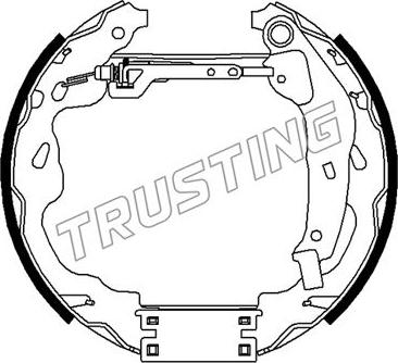 Trusting 6488 - Комплект спирачна челюст vvparts.bg