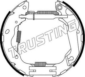 Trusting 6421 - Комплект спирачна челюст vvparts.bg