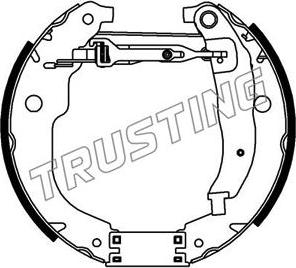 Trusting 6423 - Комплект спирачна челюст vvparts.bg