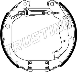 Trusting 6558 - Комплект спирачна челюст vvparts.bg