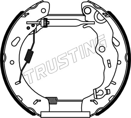 Trusting 6536 - Комплект спирачна челюст vvparts.bg