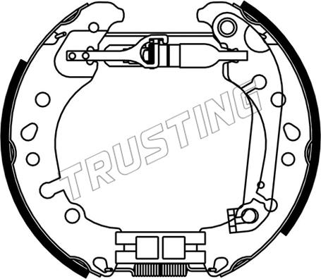 Trusting 653.0 - Комплект спирачна челюст vvparts.bg