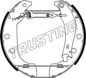 Trusting 6043 - Комплект спирачна челюст vvparts.bg