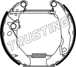 Trusting 6066 - Комплект спирачна челюст vvparts.bg