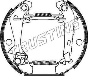 Trusting 6015 - Комплект спирачна челюст vvparts.bg