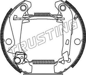 Trusting 6025 - Комплект спирачна челюст vvparts.bg