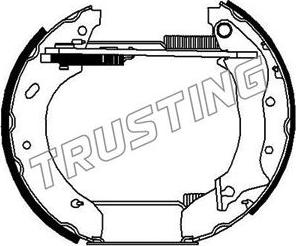 Trusting 6154 - Комплект спирачна челюст vvparts.bg