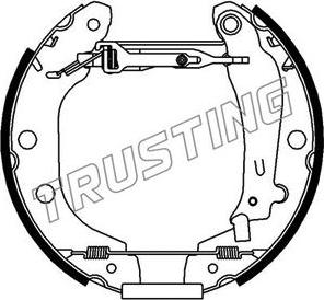 Trusting 6157 - Комплект спирачна челюст vvparts.bg