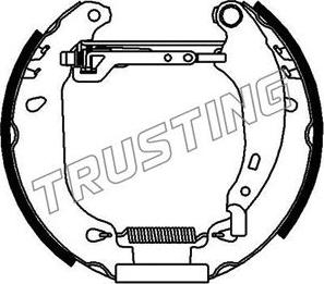 Trusting 6165 - Комплект спирачна челюст vvparts.bg