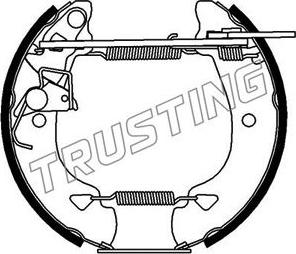 Trusting 6166 - Комплект спирачна челюст vvparts.bg