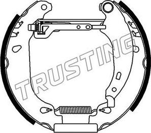 Trusting 616.0 - Комплект спирачна челюст vvparts.bg