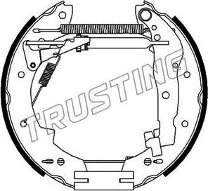 Trusting 6119 - Комплект спирачна челюст vvparts.bg